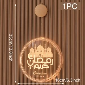 EID Mubarak Moon Star ramadan Garland LED Curtain String